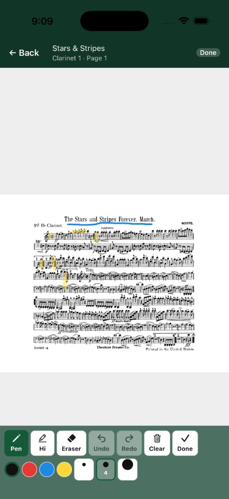 Lyre Library app screenshot